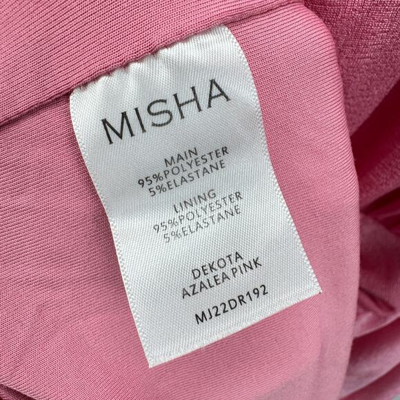 Misha Dress Dekota Azalea V-neck Wrap Mini Women's Size‎ 8 Pink - Picture 8 of 10